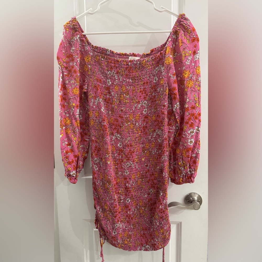 Jessica Simpson Pink Floral Mini Dress